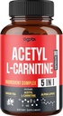 Acetyl L-Carnitine Supplement - 2600mg 3 Months - Blended with Alpha Lipoic Acid, Green Tea, Green Coffee Bean & Raspberry Ketones - Memory & Brain Health Support, Non-GMO - 90 Vegan Capsules