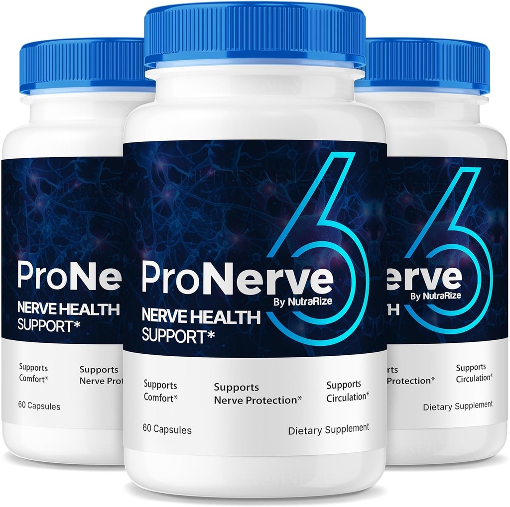 NutraRize (3 Pack) ProNerve6 neuropati, ProNerve 6 Nerve Support, Pro Nerve 6 Kapsler, ProNerve6 Pastillas Anmeldelser (180 Kapsler)