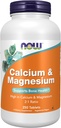 NOW Foods Supplements, Calcium & Magnesium 2:1 Ratio, High Potency, Supports Bone Health*, 250 Tablets