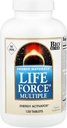 Source Naturals Life Force Multiple Iron Free Daily Multivitamin High Potency Essentielle Vitamin, Mineraler, Antioxidanter & Nutrienter - Energi & immunboost - 120 kapsler