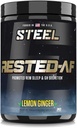 Steel Kosttilskud Rested- AF I Deep Sleep Aid og Muscle Recovery Powder med GABA & Valerian Root Extract 124; Stress Relief og Kognitive Support 124; 30 Serveringer (Lemon Ginger)