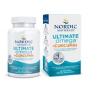 Nordic Naturals Omega Curcumin, Lemon - 60 Soft Gels - 1200 mg Omega-3 + 400 mg Optimeret Curcumin - Combats Cellular Stress - Non- GMO - 30 Serveringer
