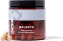 Tranont Balance: 124; 90 Greve: 124; Multi- Mineral & Vitamin Kapsler til voksne; C, A-vitamin og E Magnesium, Zink, Calcium og Jod: 124; Øger immunitet, energi og fordøjelsesbesvær: 124; Gluten Free, Vegetar