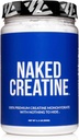 NAKED Pure Mikronized Creatin Monohydrat Powder - Unflavored, 500g, 1.1lb Bulk - Vegan, Non- GMO, Gluten- Free, Soy- Free, No Fillers, Understøtter muskelvækst & Styrke - 100 Servere
