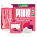 Plink! Fizzy Electrolyte Tablets for adult & Kids - Pomegranate Berry, 12ct - Familie - Friendly Daily Hydration - Low Sugar, Vegan, Keto Friendly, Non- GMO