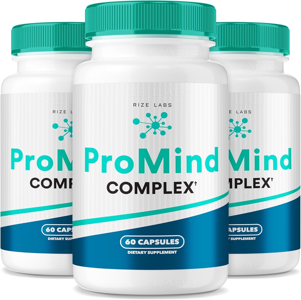 rize laboratorier ProMind Complex supplement, Organic Memory Support Formel til at styrke hjernen bruges til Boost Memory - pakke med 3 (180 kapsler)