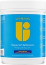 Universal U Replenish & Restore Powder, Hydration & Recovery, fremmer muskel reparation og vækst, Custom Dosing, L-Lysin, L-Glutamin, L-Tryptophan, Ingen kunstige flavors, 30 Servere (Lemon Berry)