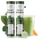 WELLBEING NURITION Daily Green, Wholefood Multivitamin med C-vitamin, zink, B6, B12 for immunitet og Detox med 39 + Organic Certified Plant Superfoods & Antioxidants (15Tabs x 2) (63 g (Pack of 2))