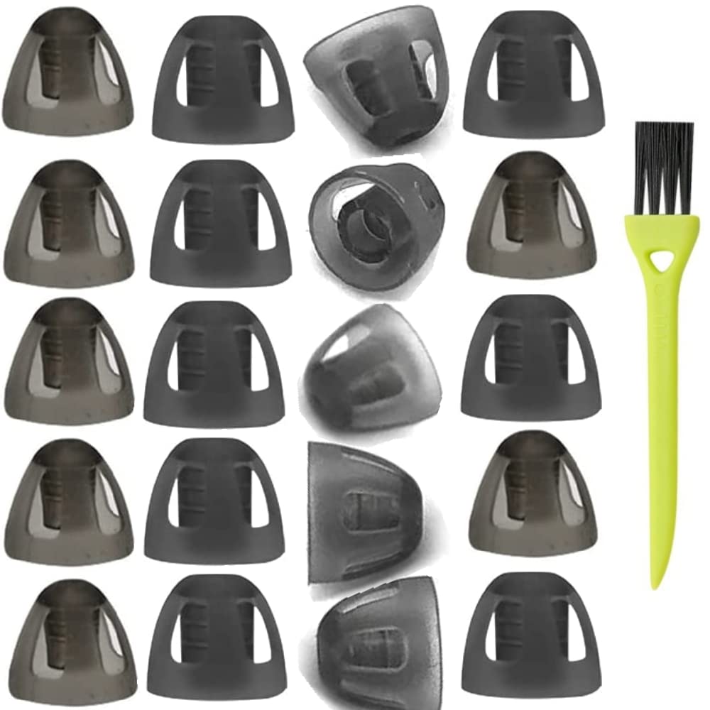 20Pakker Lille 6 mm høreapparat Domer Smoky Gray Tips til GN Genopretning Komfortabel til åben Fit BTE lyd forstærker PSAP Kit Usynlig (lille) med 1 pensel