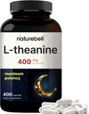 Double Strength L Theanine 400mg, 400 Capsules Measures 124; Max Potency L- Theanine Supplement for afslapning, søvn & Calm Support Measures 124; Bioavailable Free Form Measures 124; Natural Amino Acid for Women & Men Measures 124; Non- GMO