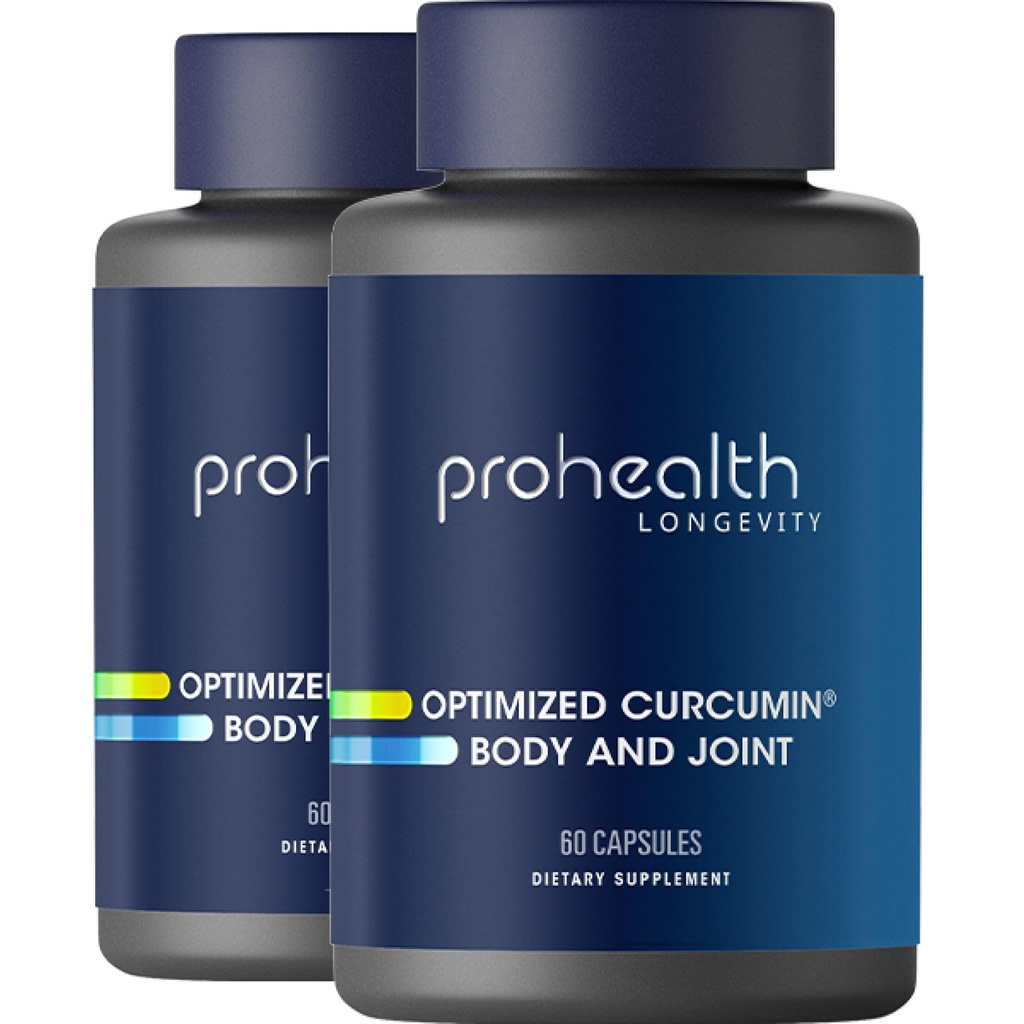 ProHealth Body & Joint - Optimeret Curcumin Longvida (60 Veggie Kapsler) (2- Pack)