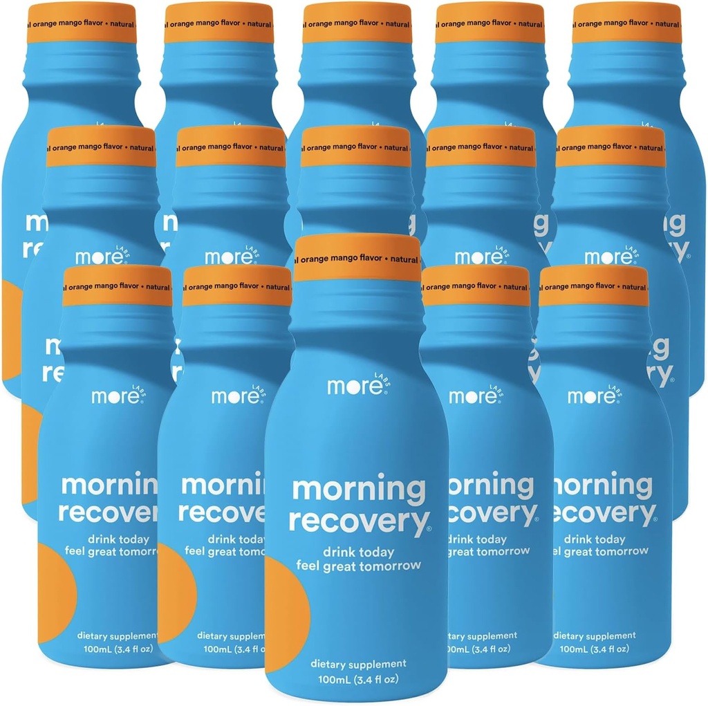 Labs Morning Recovery Orange Mango Flavor Electrolyte & Milk Thistle Drink 15 Pack- 124; Hydrat mens du drikker 124; Meget opløseligt flydende DHM