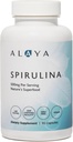 Alaya Naturals - Pure Spirulina kapsler - Lavet med Earthrise Spirulina, Blue Green Algae Superfood - Non-GMO & Vegan - 500 mg, 90 kapsler