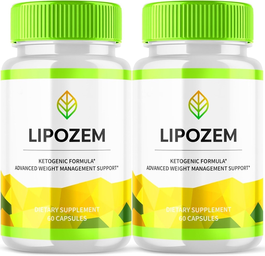 Nye Lipozem kapsler, Lipozem avanceret formel supplement, Lypozem naturlige ingredienser Anmeldelser (60 kapsler) (2 Pack)