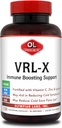 Olympian Labs VRL- X Avanceret immunforsvar, C-vitamin, Zink & Lysin, May Aid in Cold Sore Relief, 120 kapsler