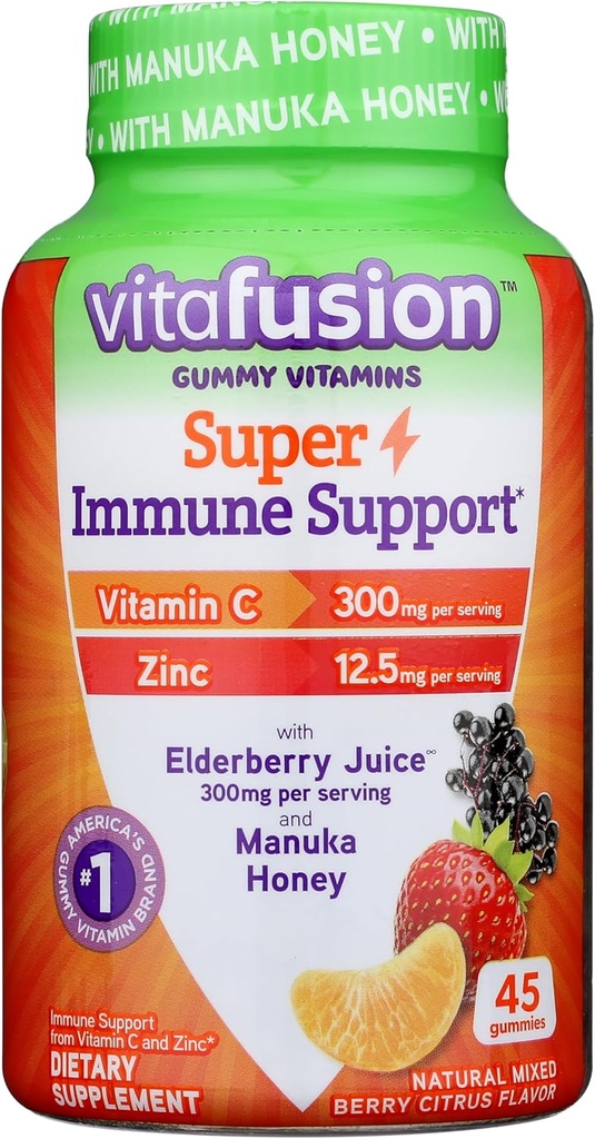 Vitafusion Super Immune Support Gummy Vitamins, 45ct