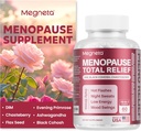 Menopause Kosttilskud til kvinder, Support Hot Flashs & Night Sweats, med Black Cohosh, DIM & Aften Primrose, Hormonal Balance & Mood Support - 60 kapsler