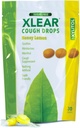 Xlear Xylitol Sugar- Free Hough Drops for voksne og børn, Sugarless Dry Mouth Lozenges for Sore Throat Relief, Non- GMO, Gluten- Free, Natural Honey Lemon, 30 Greve (Pack of 1)