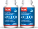 Jarrow Formulas Krill Oil - 60 Softgels - Phospholipid Omega-3 Complex with Astaxanthin - May Support Lipid Management, Brain Function & Metabolism - 30 Servings