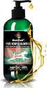 Pure Hamp & Salmon Oil for Hunde og Katte - Omega hudpleje Remedy for Dandruff, Shedding, Allergi & Itchy Skin Relief - Fælles supplement til Pet Arthritis - Hud & Coat Vitamin Kæledyr Kærlighed - 8 oz
