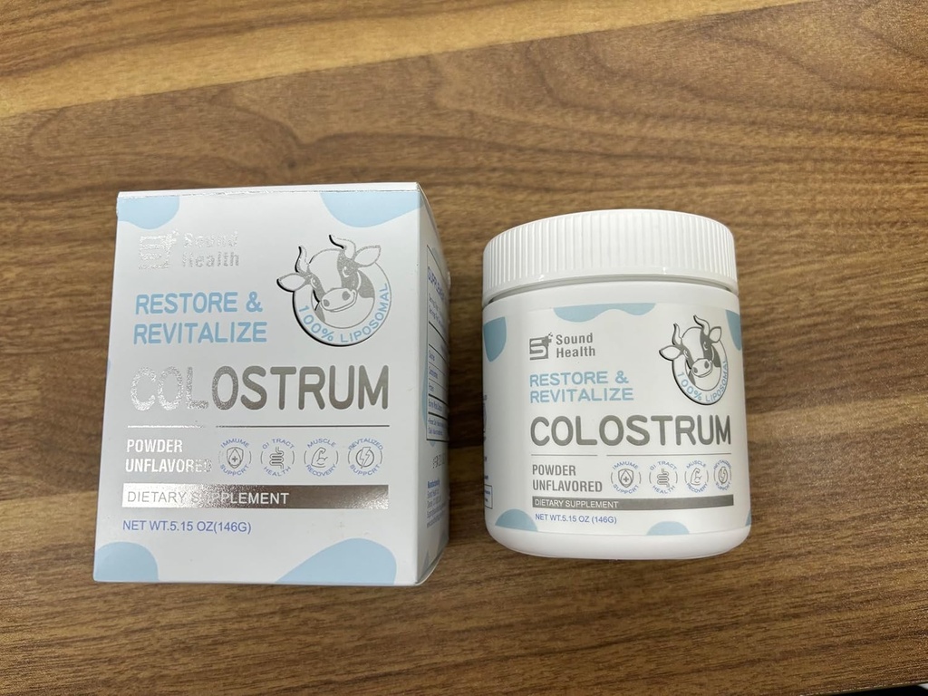 Colostrum supplement pulver til mennesker - Økologisk Bovin Colostrum supplement til Gut sundhed, hårvækst, immunforsvar - Unflavored (73 Servere)