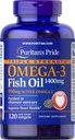 Puritans Pride Omega-3 Fish Oil 1360 mg Softgels, 120 Count