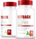 (2 Pack) Outback Belly Burner Pills, Premium Out Back Belly Burner Keto Kapsler, All Natural Keto Supplement til Support Fitness og Body Goals, Official Outback BellyBurner Anmeldelser (120 Kapsler)