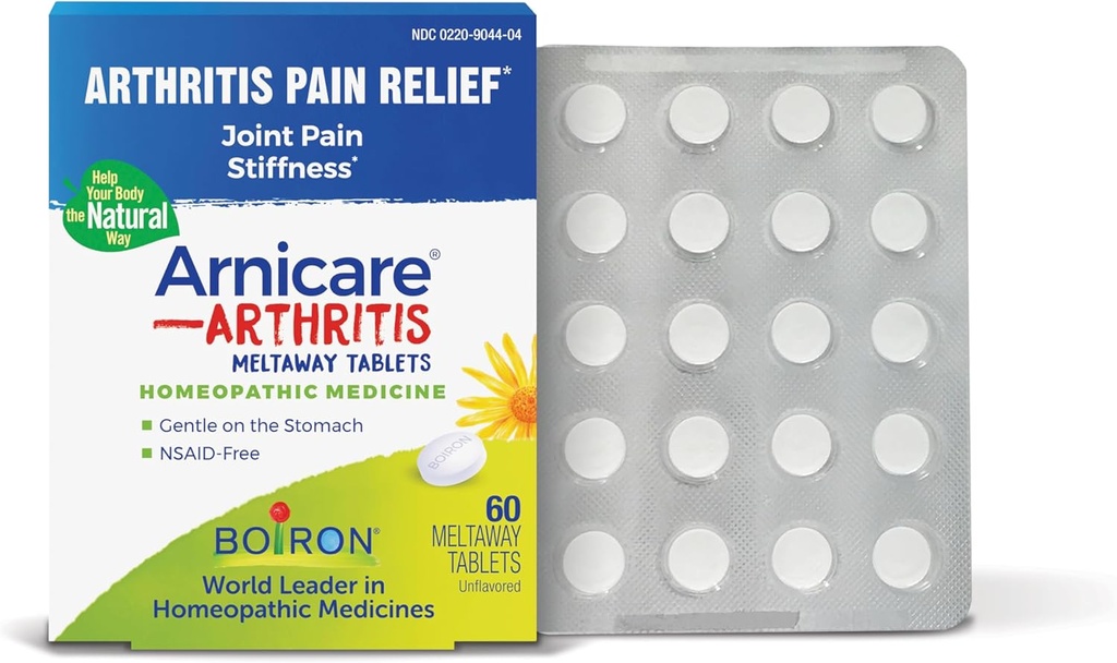 Boiron Arnicare Gigt tabletter til arthritis pain relief, fælles ømhed, og rheumatiske smerter - 60 greve