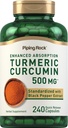 Piping Rock Gurkemeje Curcumin Supplement 500 mg