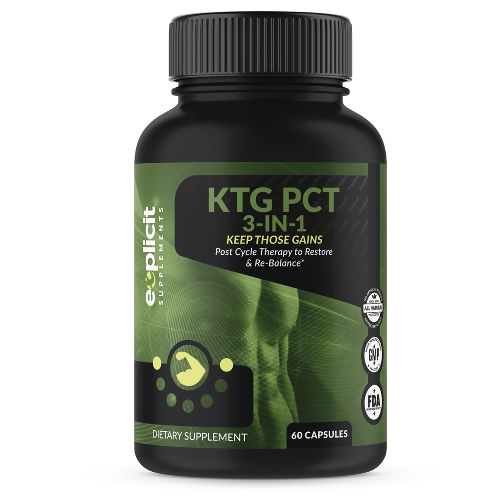 eXplicit Kosttilskud Hold disse gevinster PCT 3- in-1 - Post Cycle Therapy - 60 kapsler