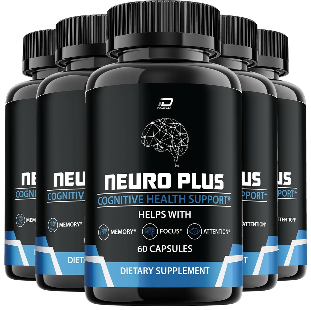 Neuro Plus Brain Supplement, NeuroPlus til hukommelse formel, Nero Plus PQQ til at reducere de negative virkninger af hjerne tåge, Neuro + kognitiv funktion, Nuero Plus anmeldelser (5 pakke - 300 kapsler)