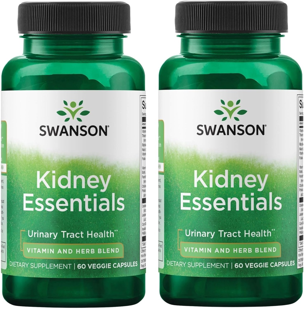 Swanson Nyre Essentials 60 Veg Kapsler (2 Pack)
