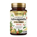 Bygget af Nature Ashwagandha 2100mg Extra Strength Stress Relief & Mood Support med Black Pepper Extract til Max Absorption - Non- GMO, Vegan, Gluten- Free - 60 kapsler