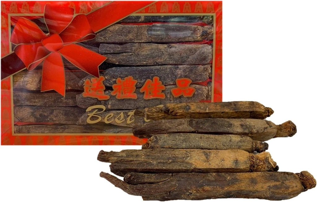 Tørret Panax Rød Ginseng Root, 6 År Premium Grade (Root 8oz.)