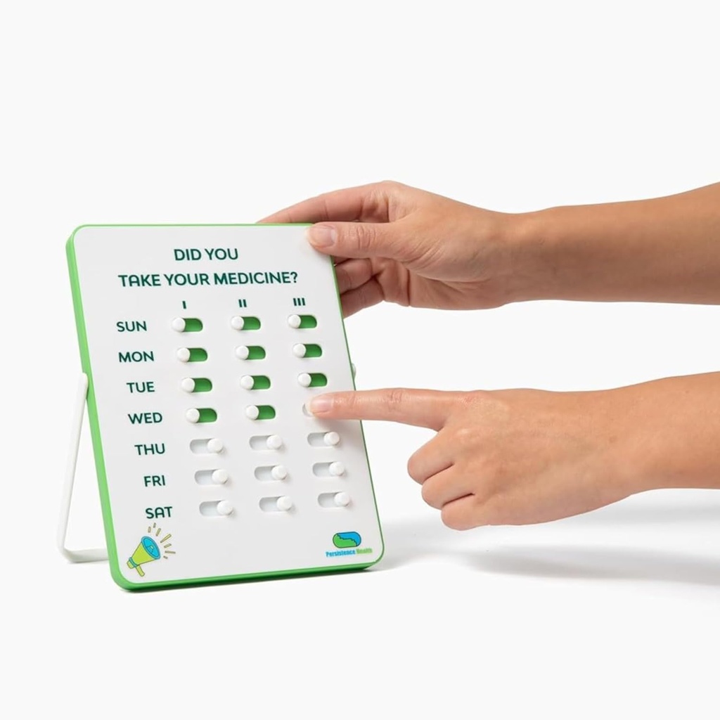 Medication Tracker & Pill Reminder Budd124; Visual Reminder Alarm 124; 7 Dag, 3 gange en dag Medicin Reminder Budding124; Tag og Slide Budding124; Ikke mere Sekund- gætte eller Double- dosering Budding124; Perfekt til ældre