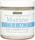 Naturens svar Marine Collagen Flydende • 124; Wild fanget Norweigen Cod • 124; Pure Collagen Peptider med Hyaluronsyre & Biotin • 124; Understøtter sundt hår, hud, negle, knogler & joints • 124; Gluten- Free 4.8oz