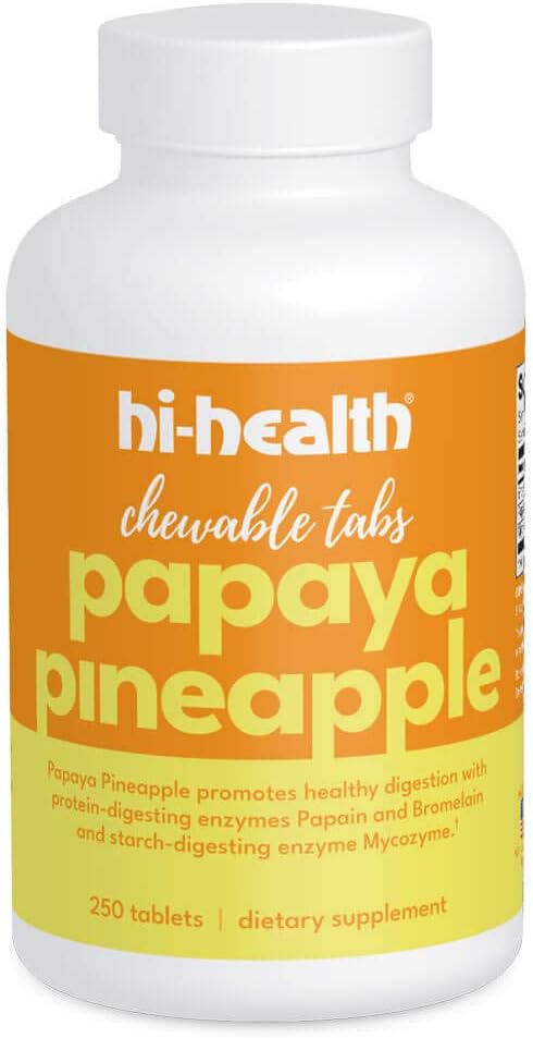Hi- Health Papaya Ananas tyggetabletter (250 tabletter)