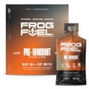 Frog Fuel Ultra Energy Gel & Pre Workout Shot med 1500mg Beta alanine, Electrolytes 8g Protein Nano- Hydrolyzed Grass Fed Collagen, 10g Carbs, Gluten Free, Fat Free, Berry, 1.2 oz Pakets, 24 Pack
