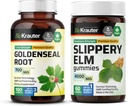BIO KRAUTER Goldenseal 100 Kapsler & Slippery Elm 60 Gummies