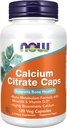 Now Foods Supplements, Calcium Citrate med D-vitamin, Magnesium, zink, kobber og mangan, 120 Veg kapsler