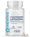 Revive MD Chasteberry Supplement for kvinder - Chaste- Berry Liposomal (Vitex Agnus- Castus) - Understøtter kvinders sundhed, Hormone Balance & Fertilitet (30 tabletter, 30 Servere)