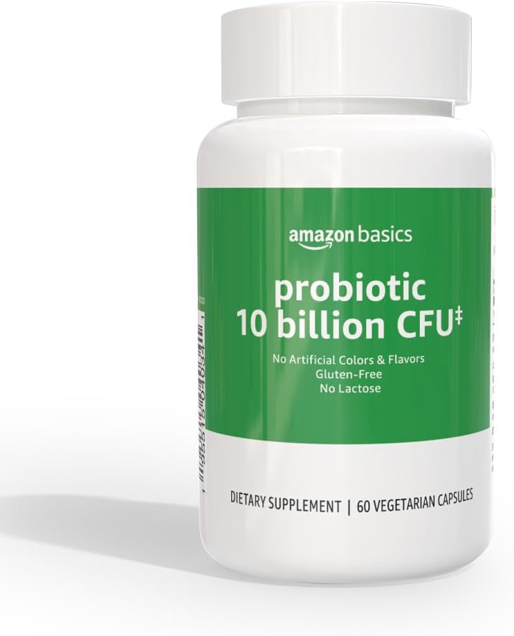Basics Daily Probiotic, 10 Millioner aktive kulturer, støtte fordøjelsessygdomme og intestinal sundhed, Capsule, 60 Greve, To Måned Supply