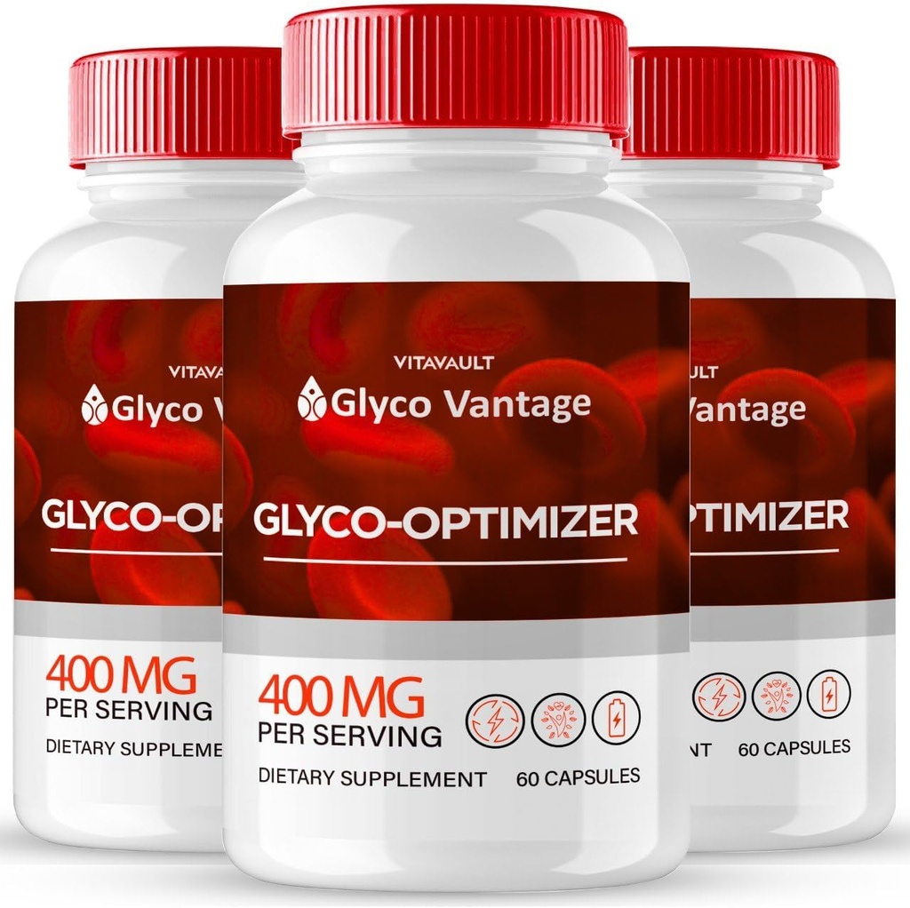 Glyco Vantage Capsules - Premium GlycoVantage Official Formula Glyco Optimizer, Supports Healthy Lifestyle - Maximum Strength All Natural Pills for Stable Levels, Glyco Vantage Reviews (3 Pack)