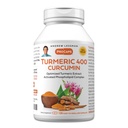 ANDREW LESSMAN Gurkemeje 400mg - 120 kapsler - 95% Curcuminoider som Phospholipid Complex for Optimum Fordele og Absorption, High Potency Standardized Extract, Lille let at synke kapsler