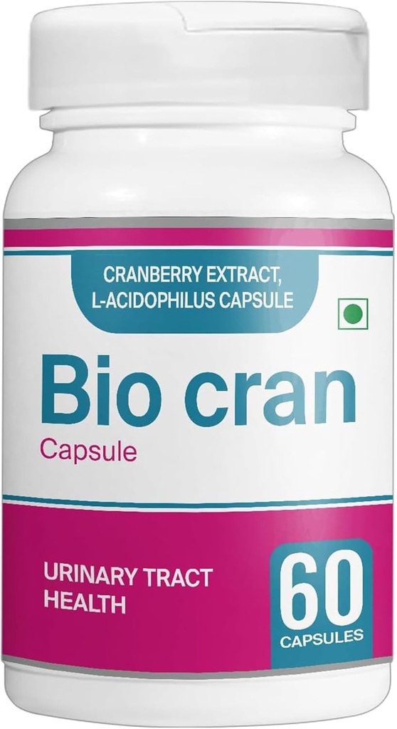 Cranberry Kapsler (60 Greve) - Urinary Tract Health Supplement w / Cranberry Extract, L-Acidophilus, & Mere - Cranberry Pills til kvinder & mænd - Vegetariske Cranberry tabletter til immunitet