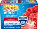 Emergen- C Immunum + Triple Action immunforsvar pulver, BetaVia (R), 1000mg C-vitamin, B-vitaminer, D-vitamin og antioxidanter, Hindbær, Tilbage til skolen Essentials - 30 Greve