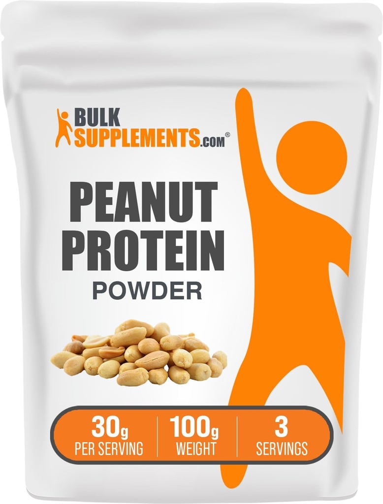 Bulkadditions.com Peanut Flour Protein Powder - Dexated Peanut Flour, Peanut Protein Powder - Peanut Protein Flour, Gluten Free, 30g per Serving, 100g (3,5 oz) (Pack of 1)