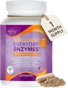 Dr. Liz Cruz Everyday ENZYMES - fordøjelsestillæg, kosttilskud, Medical- Grade Super Enzymes, Bloating, Gas and Reflux Relief for Women, Mænd, & Children Non- GMO, 100 Veggie Capsules