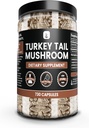 PURE ORIGINAL INGREDIENTS Turkey Tail Mushroom (730 Capsules) No Magnesium Or Rice Fillers, Always Pure, Lab Verified