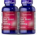 Puritan 's Pride Doctors Trust ® Red Yeast Rice 600mg, Kosttilskud, 240 Rapid Release Kapsler, 2 Pack